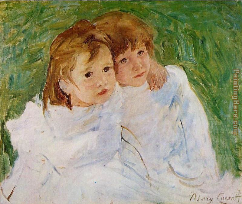 The Sisters 1885 painting - Mary Cassatt The Sisters 1885 art painting